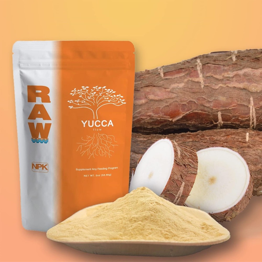 RAW Yucca Flow Water-Soluble Soil Amendment for Nutrient Absorption, 2lbs