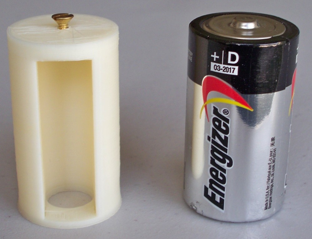 2pcs iSmartHome 3D Printed AA to Size D Battery Adapters, Introductory Special
