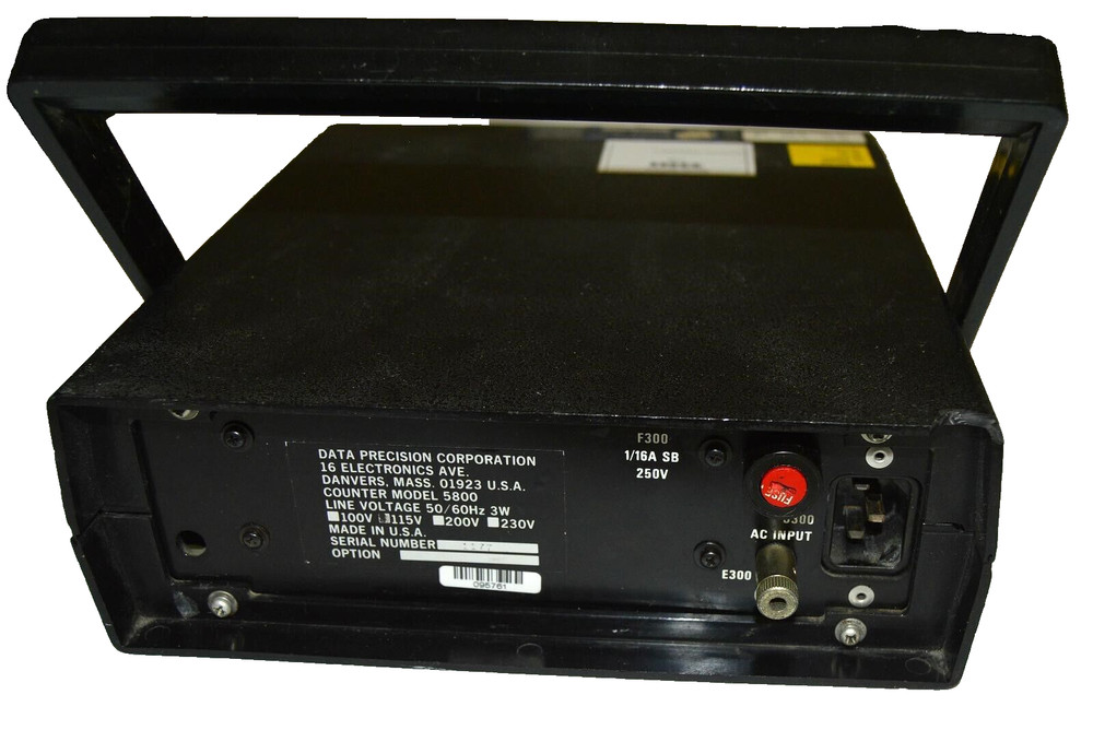 Frequency Counter AC DC Power Source Data Precision 5800 Works 520 Mhz