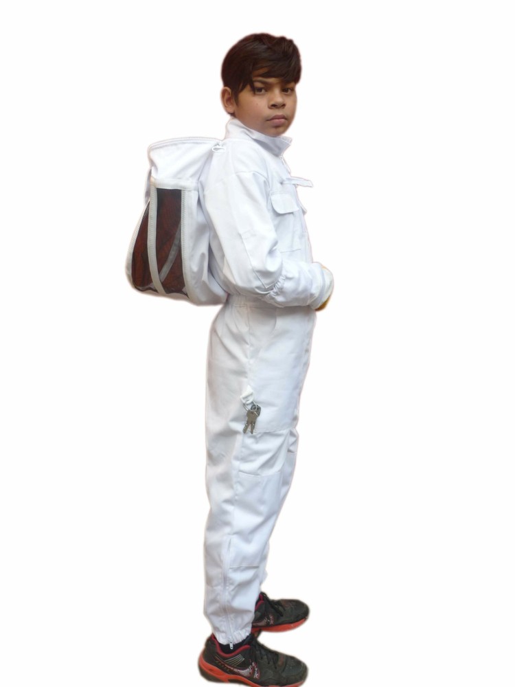 White Poly Cotton Children's Beekeeping Suit