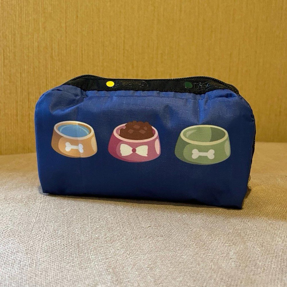 Lesportsac Dog Rectangular Cosmetic Bag NWT