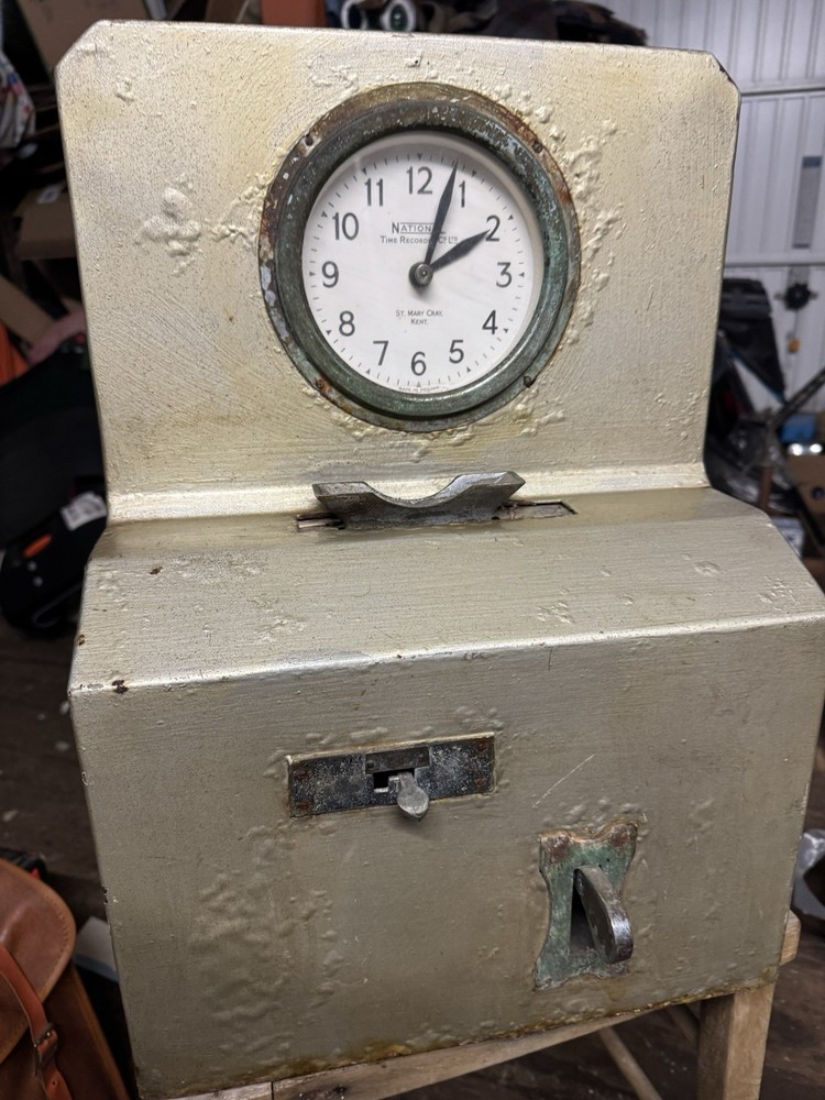 National Time Recorder Clocking In machine