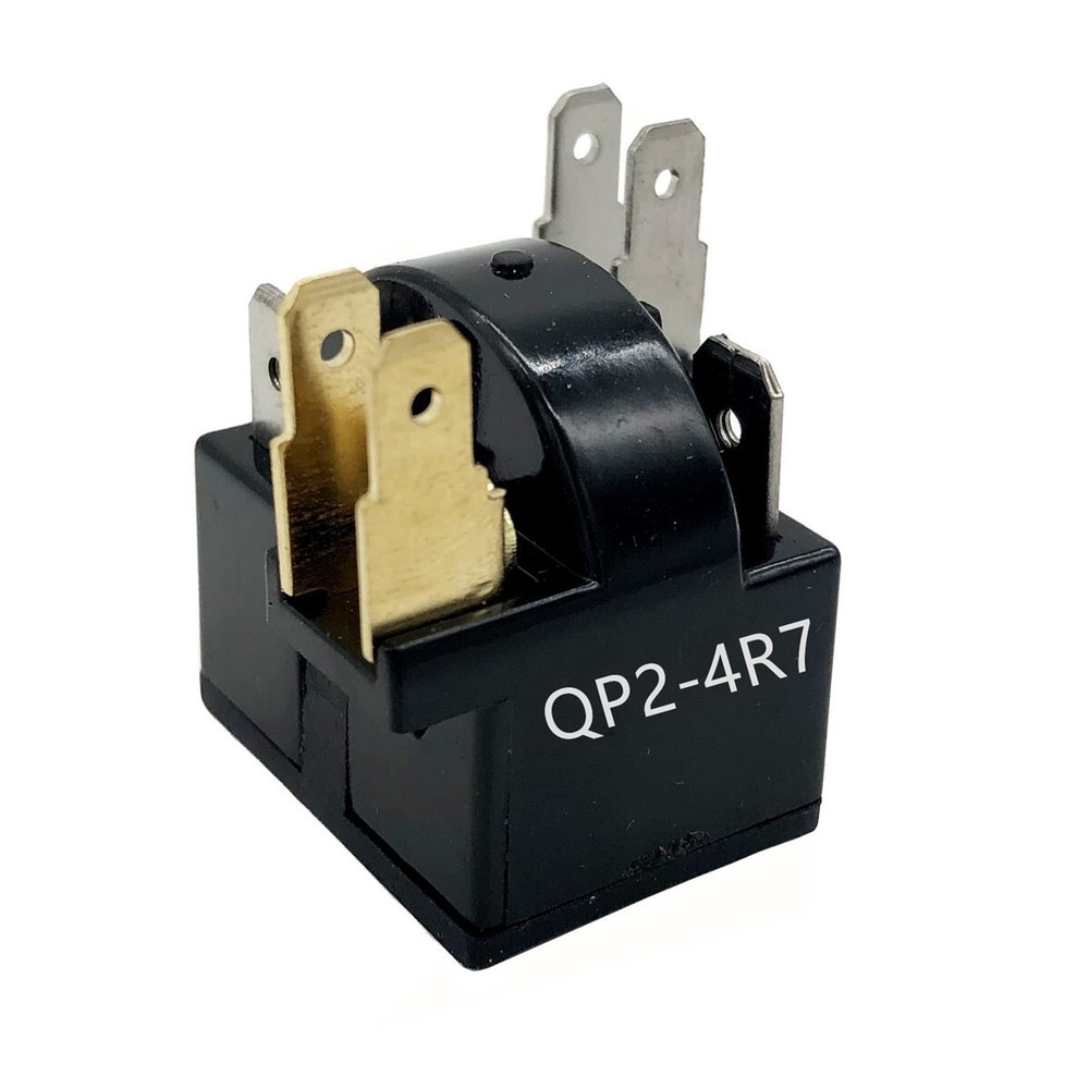 QP2-4R7 Refrigerator Start Relay PTC Ohm 6 Pin for Whirlpool Vissani Danby 2-4.7
