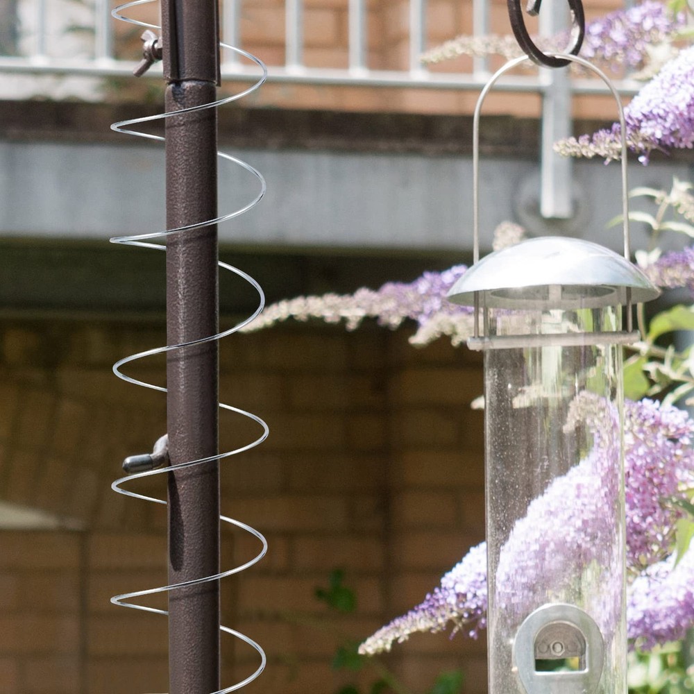 3 Pieces Squirrel Baffle Metal Spring Device Barrier Silver