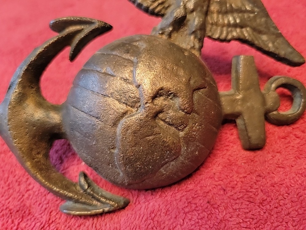 US MARINE CORPS BRASS GLOBE EAGLE ANCHOR