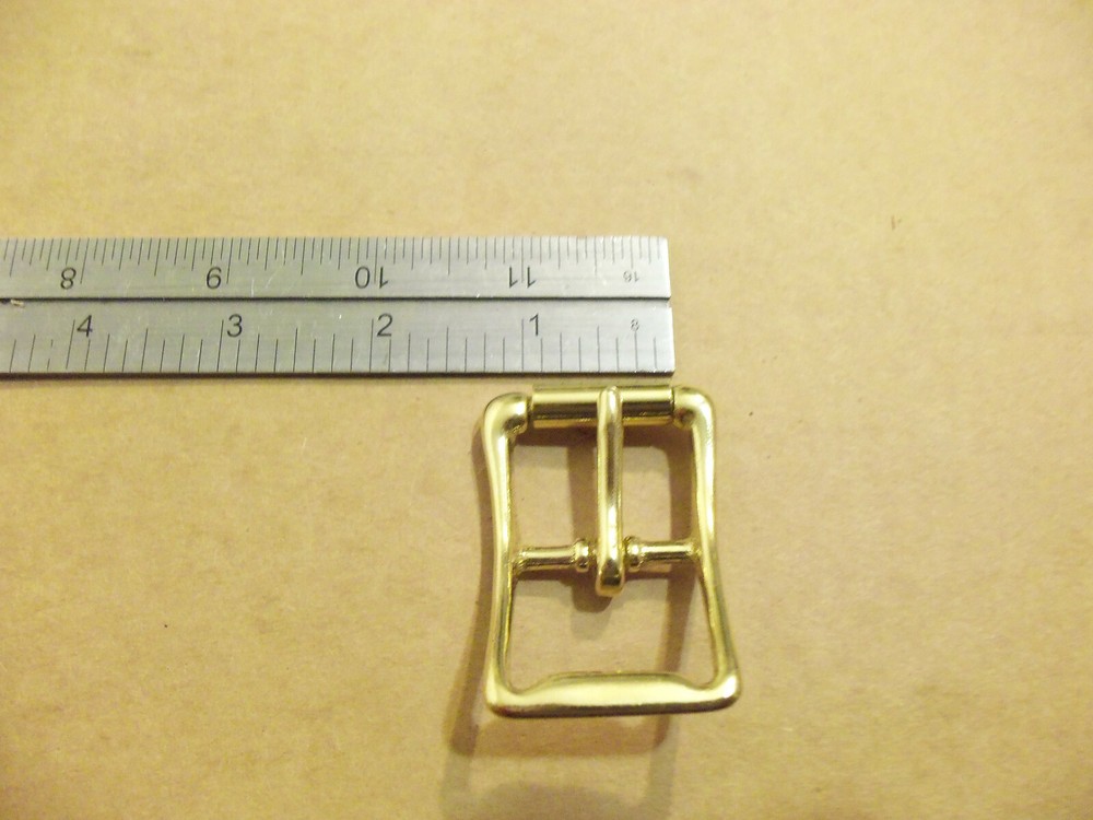 1" Solid Brass Middle Bar Roller Buckle (Pack Of 5)