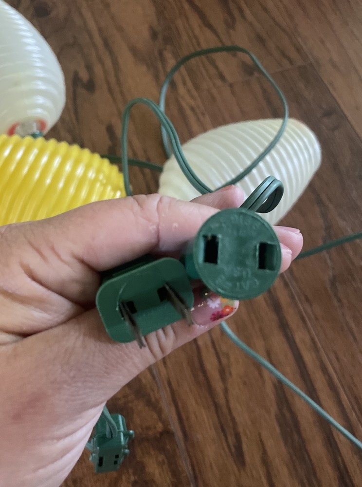 Vintage Blow Mold Bee Hive String Lights Patio Camper Tested Working