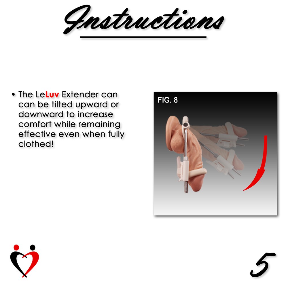 LeLuv SLIDER Penis Extender Replacement Base or Threaded Rod PAIRS