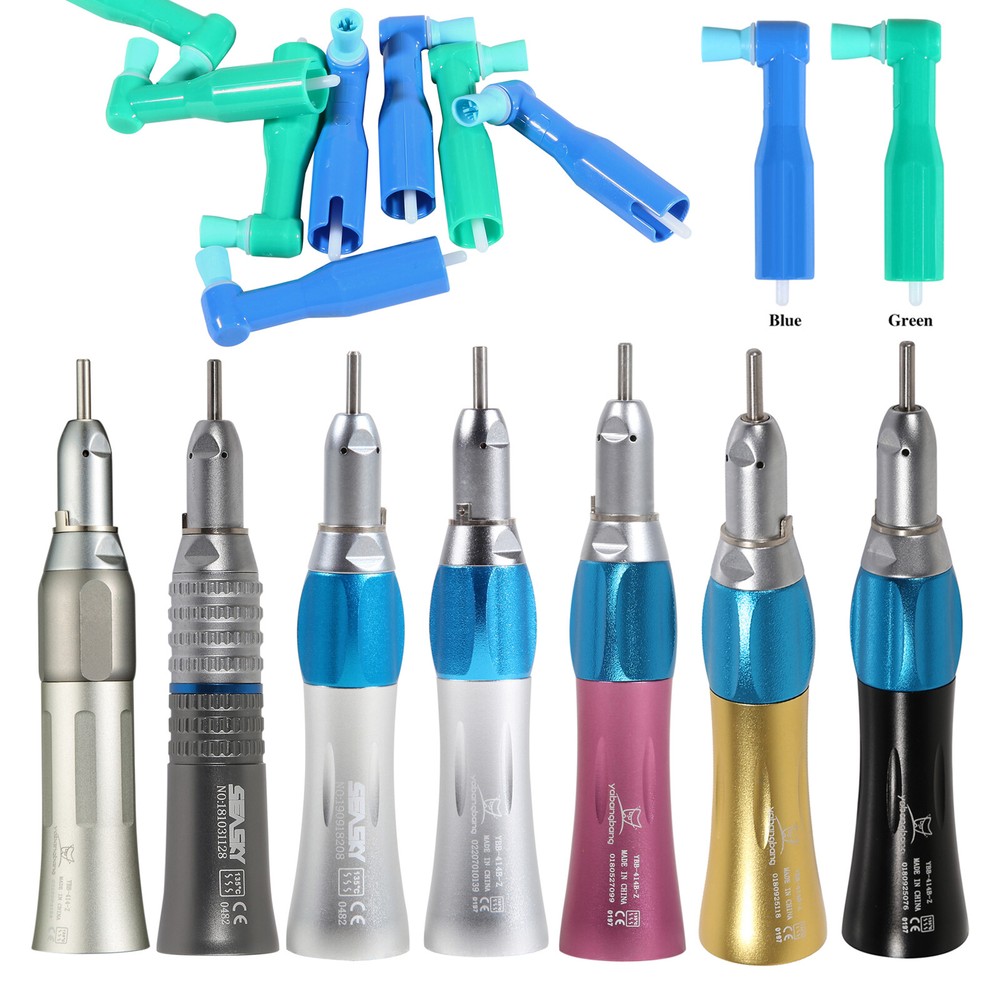 100pcs Disposable Dental Prophy Angles Soft Cup Latex Free Straight Handpiece US