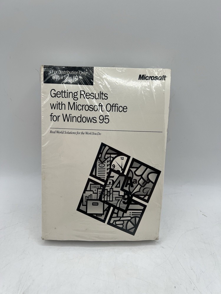 Microsoft Windows 95 Getting Results With Microsoft Office For Windows 95 Sealed