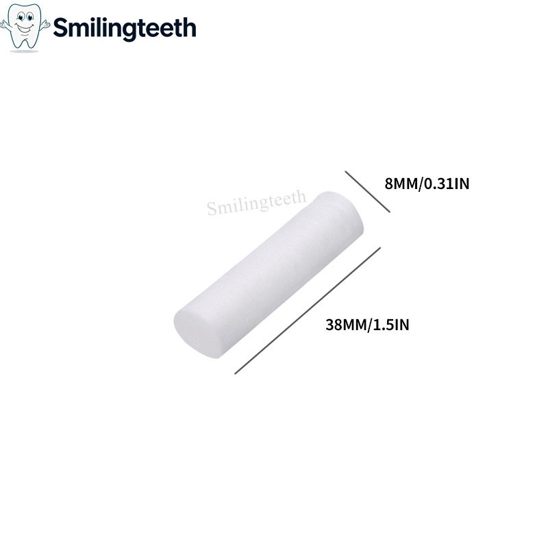 2000pcs High Premium Quality dental cotton roll Size #2 Medium Nonsterile, 3/8''