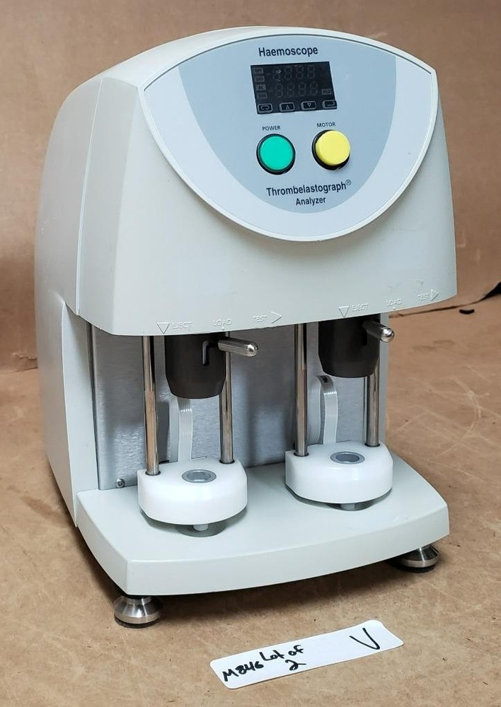 ONE HAEMOSCOPE TEG 5000 HEMOSTASIS ANALYZER ! 2 AVAILABLE  M846 V