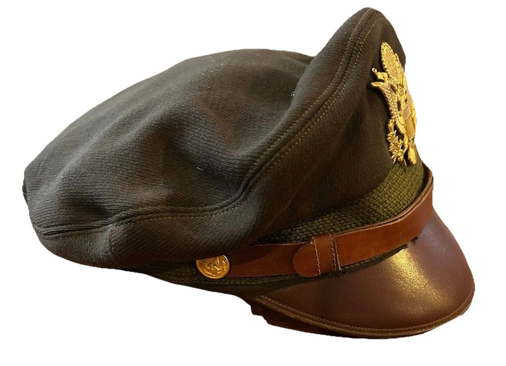 WW2 USAAF OFFICER'S BANCROFT "FLIGHTER" TRUE CRUSHER VISOR CAP