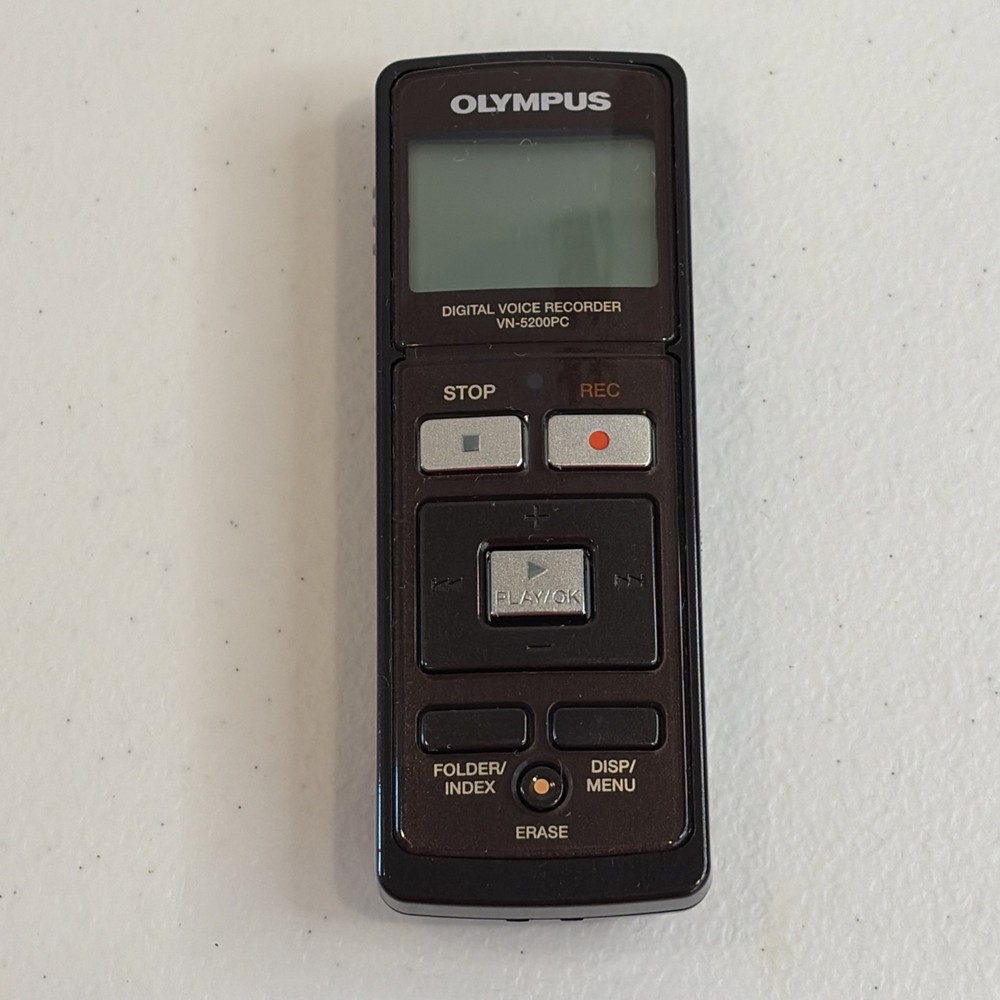 Olympus VN-5200 PC Digital Voice Recorder 512 MB USB Tested Working