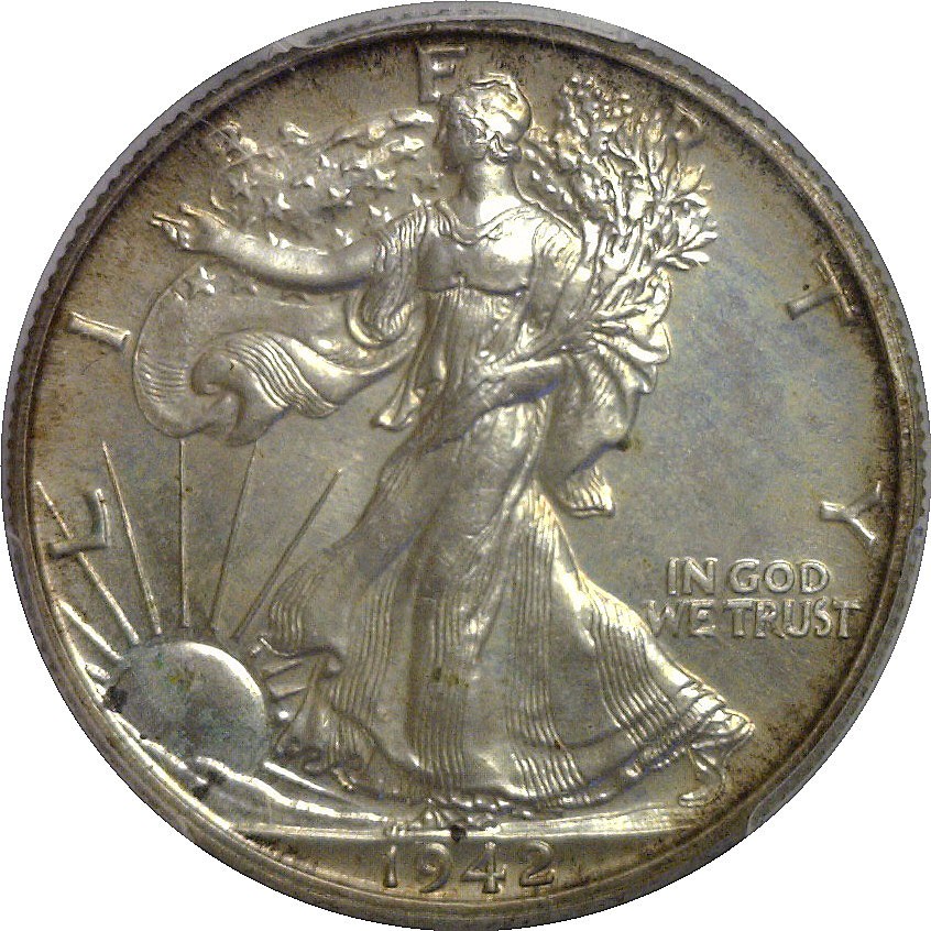 1942 Walking Liberty Half Dollar PCGS PR-65