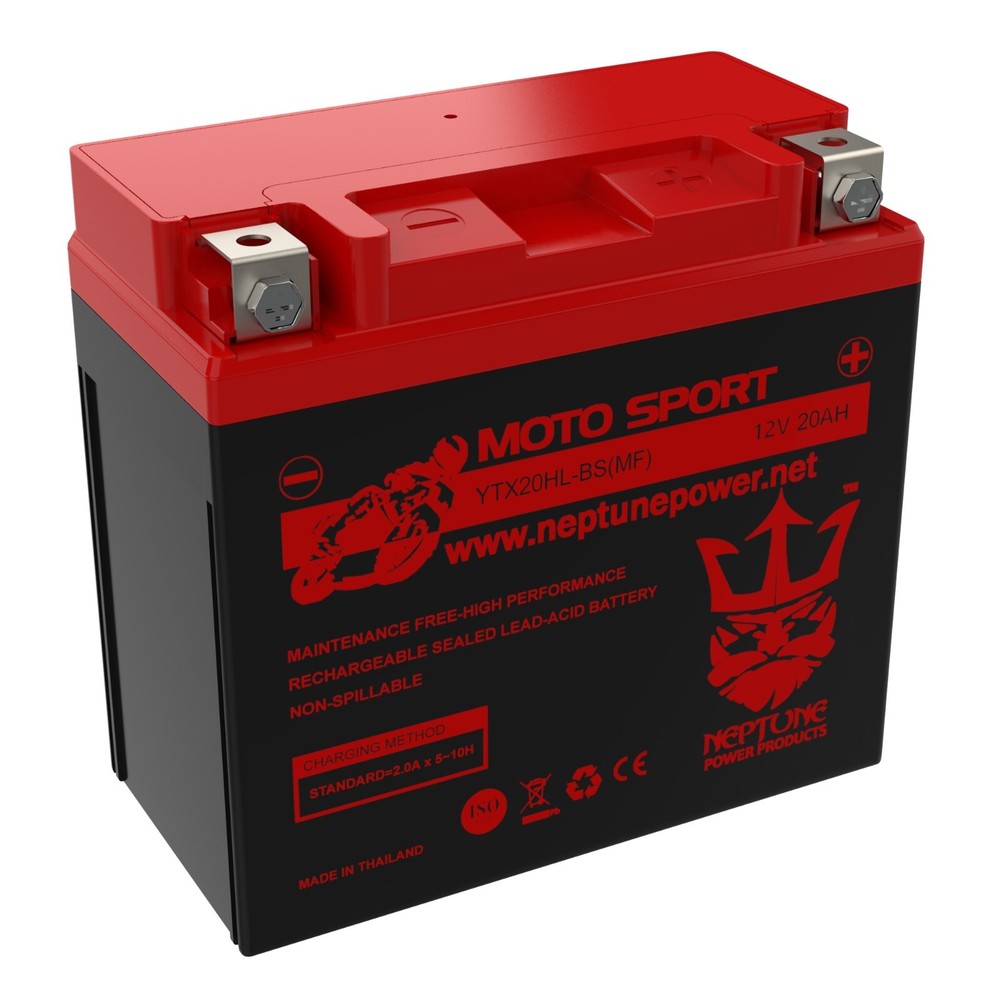 Neptune YTX20L-BS / YTX20HL-BS High Performance Battery for Harley Davidson