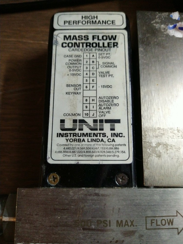 UNIT INSTRUMENTS UFC-3050A MASS FLOW CONTROLLER range 50 slm
