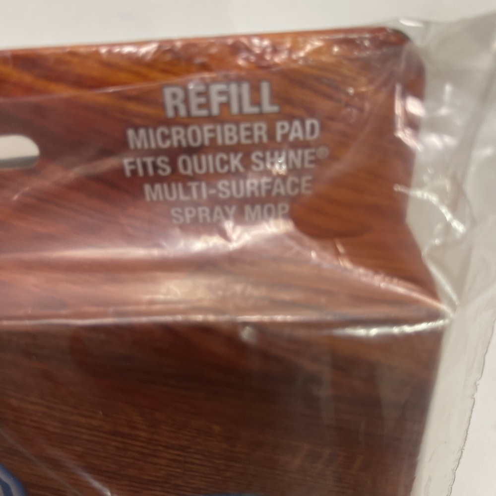 Quick Shine Spray Mop Refill Reusable Microfiber Pad 15” X 5.5”