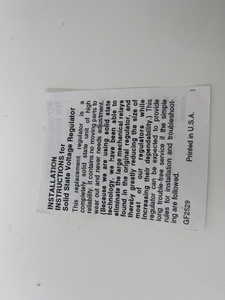 Carquest Replacement Voltage Regulator SL1038CQ Engine Controls