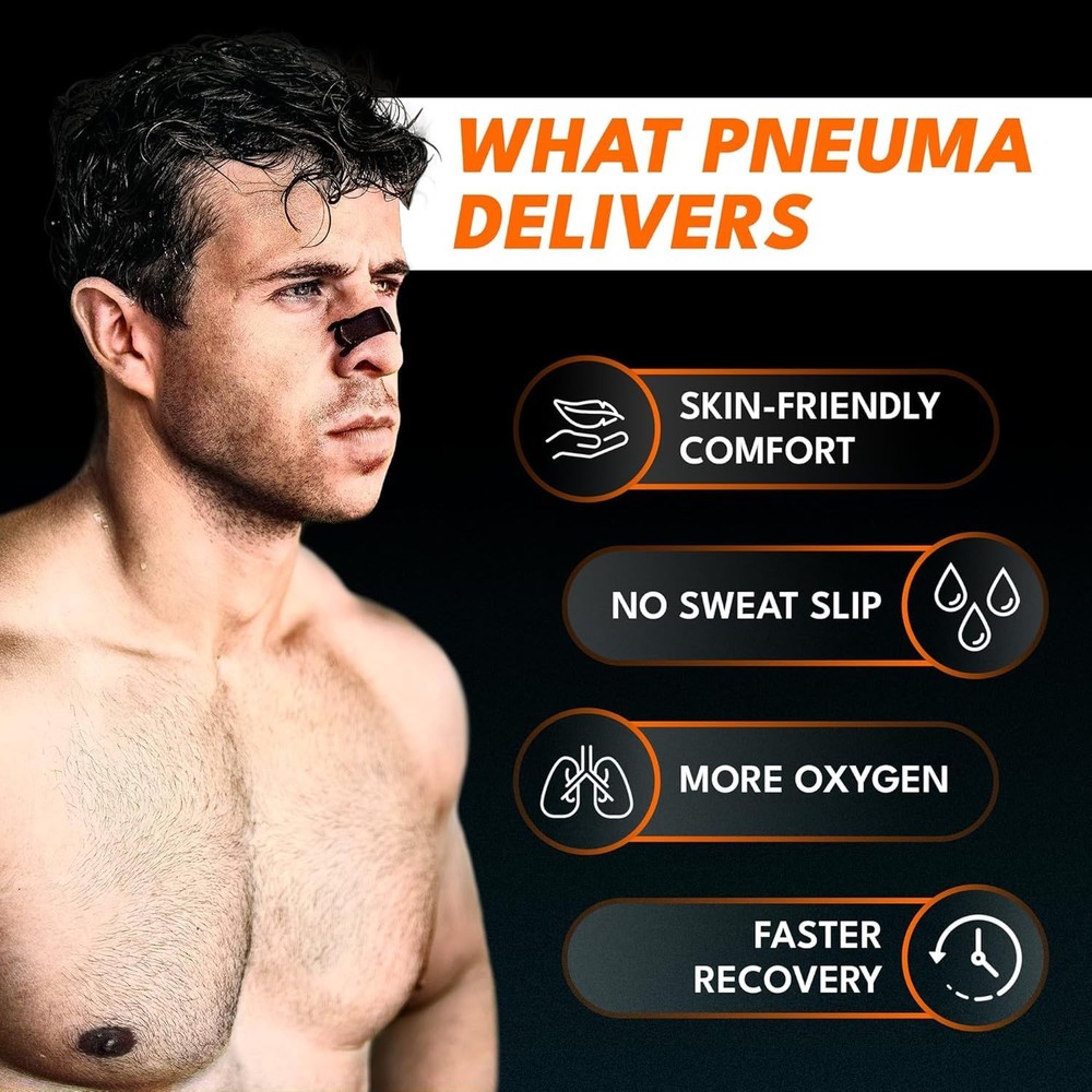 Pneuma Nasal Strips – Performance Competition Plus – Extra Strength Nose Stri...