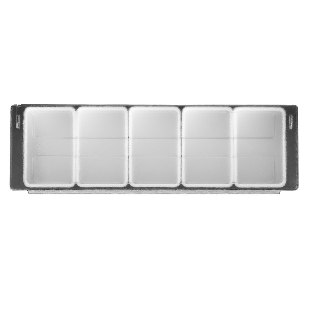 Fruit Box With 5 Compartments 50*15*10cm Compartment Condiment Dispenser