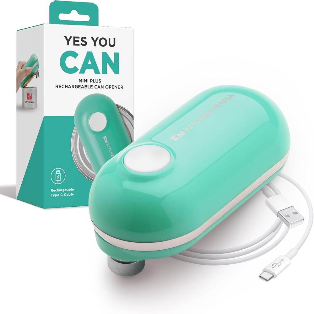 Kitchen Ma Mini Plus Recharable Electric Can Opener: USB-C Charging,
