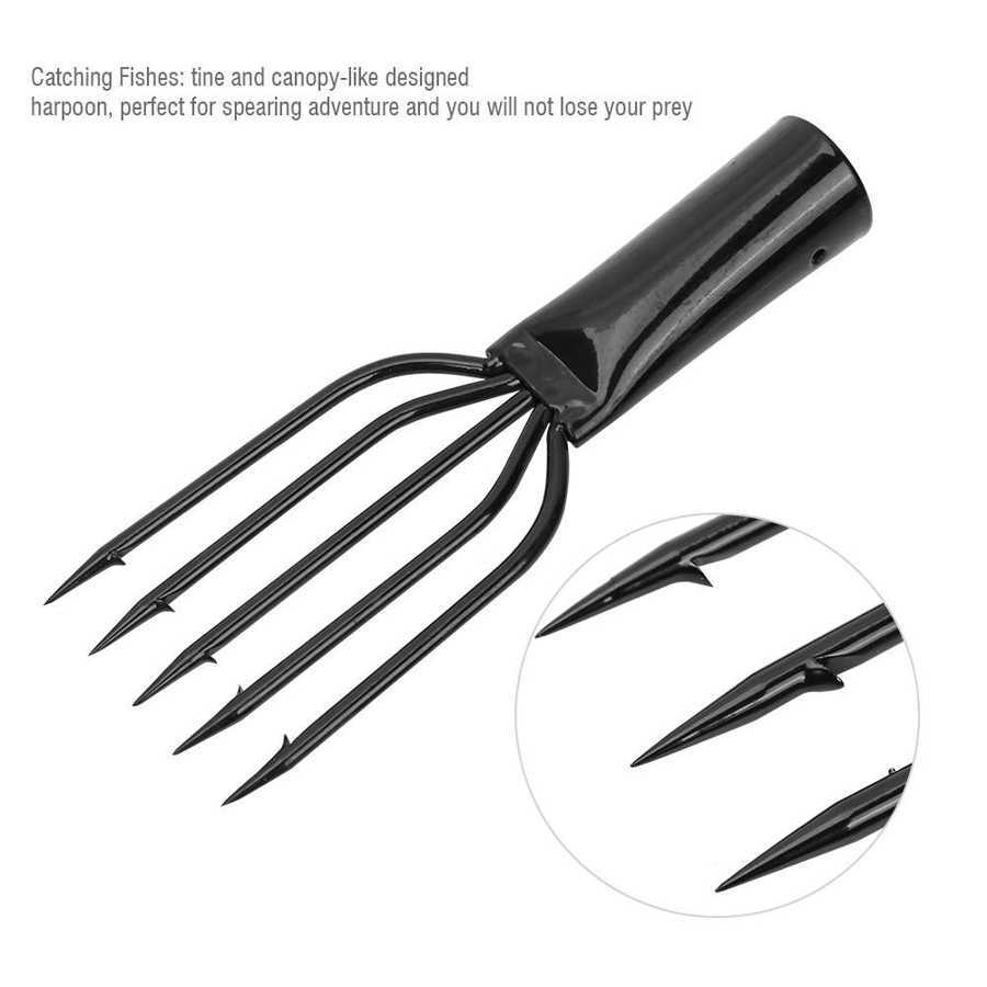 2PCS 3/4/5 Prong Fishing Spear Harpoon Fork Multi-function With Sharp Barbed