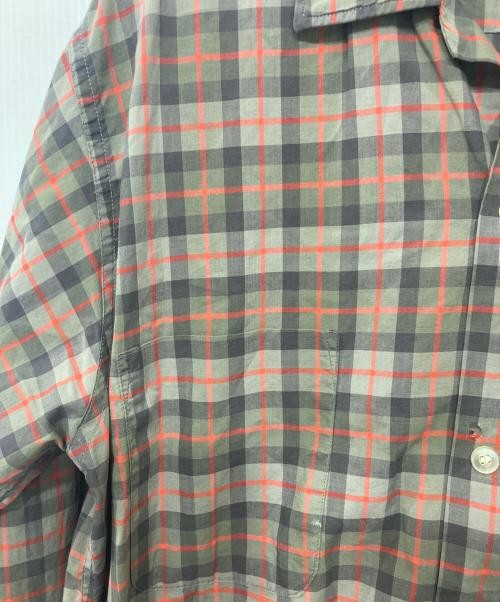 TOWN CRAFT Checked collar shirt gray