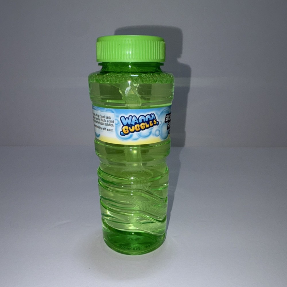 Wanna Bubbles Bubble Solution Refill Bottles Assorted Colors for Ages 3+ pack 6
