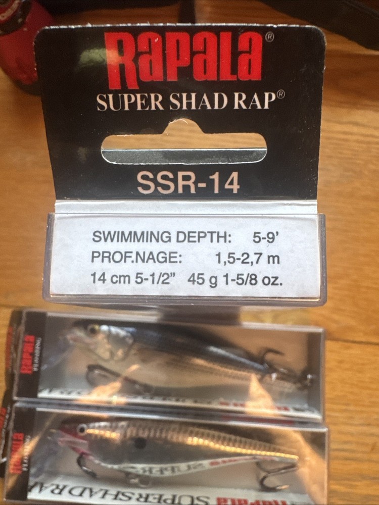 (3) Rapala Super Shad Rap SSR-14