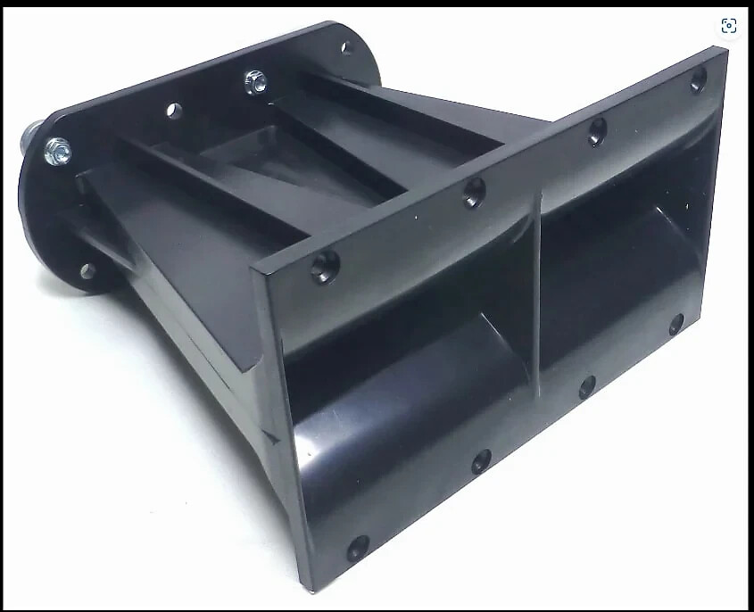 LASE 8" x 4.5" Dual 1 3/8" Screw-On Line Array Compression Horn Auto, Pro Audio
