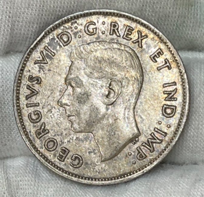 1940 Canada 50 Cents Silver Coin