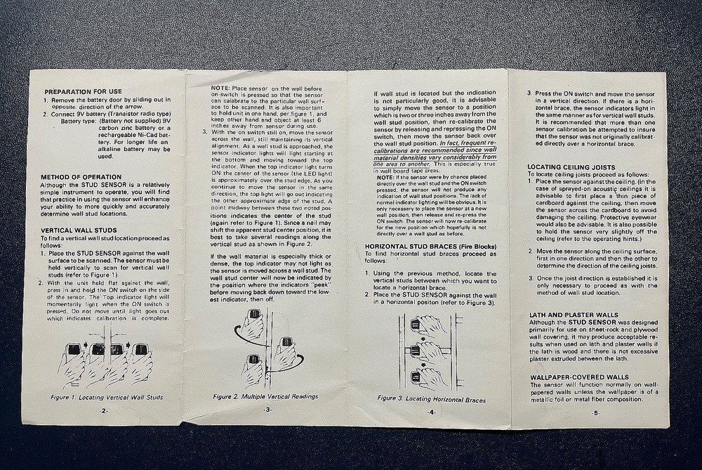 Vintage Zircon Stud Sensor Finder - Pre-Barcode Original Packaging - Tested