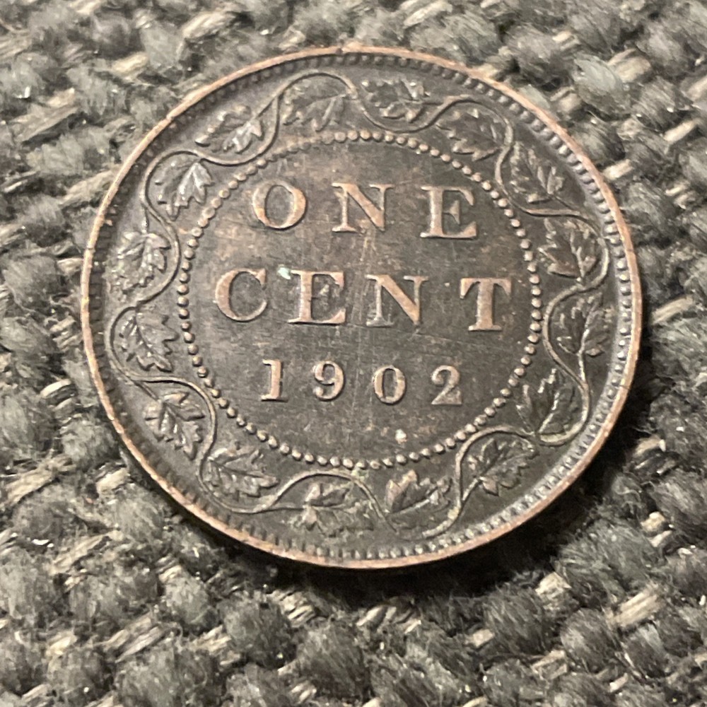 1902 Canada Large Cent Coin.
