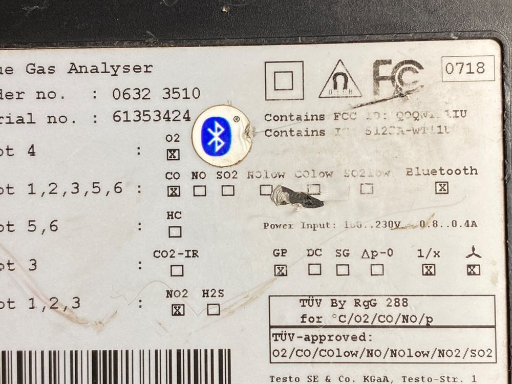 Testo 350 Flue Gas Analyzer