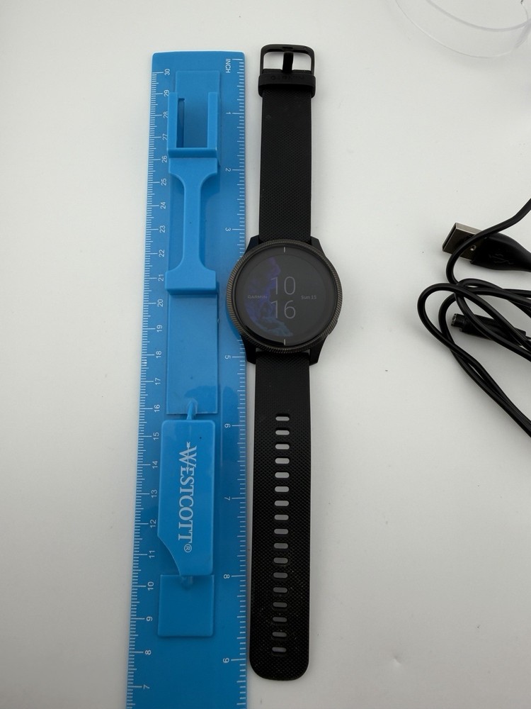 Garmin Venu Activity Tracker Smartwatch Black With Charger