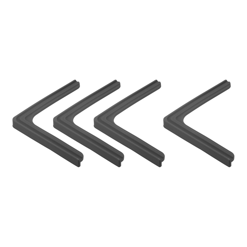 Window Corner Edge Protectors, 4Pack Mini Lace Style 70mmX9mm Black