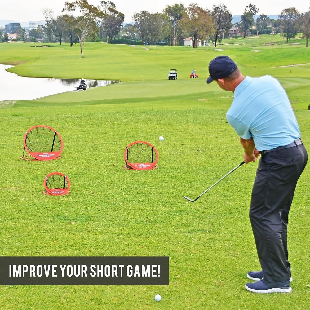 Quick Setup Golf Chipping Practice System - Indoor/Outdoor Use - Chipster Net