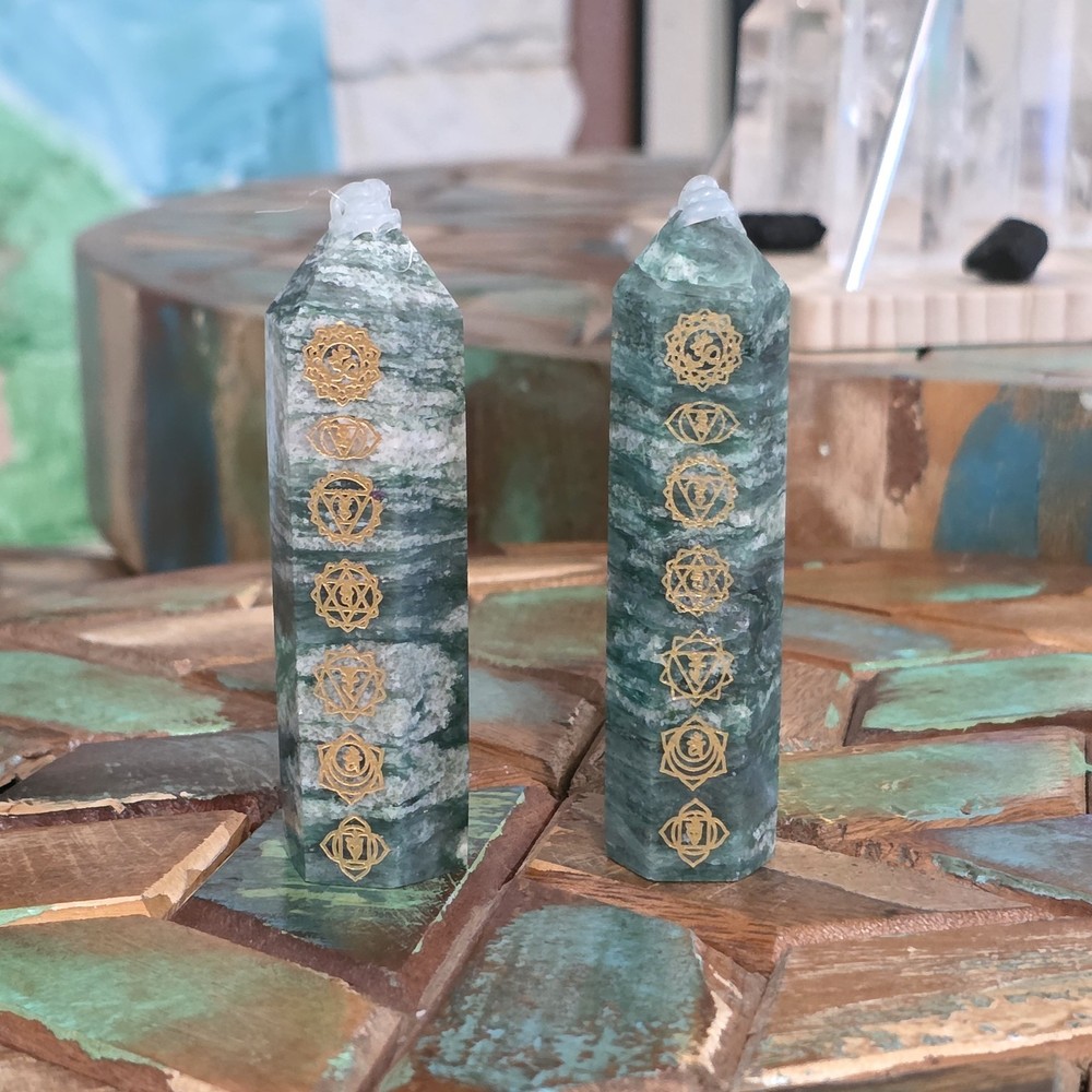 Fuchsite Muscovite Chakra Towers