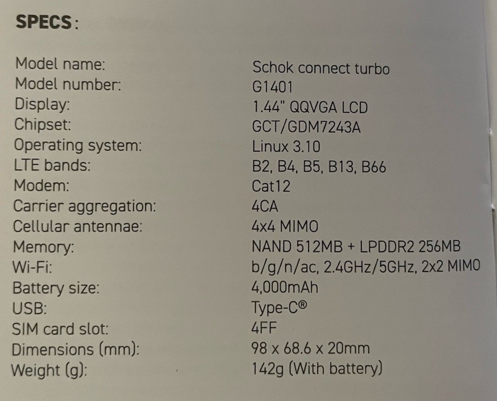 4G LTE Mobile Hotspot