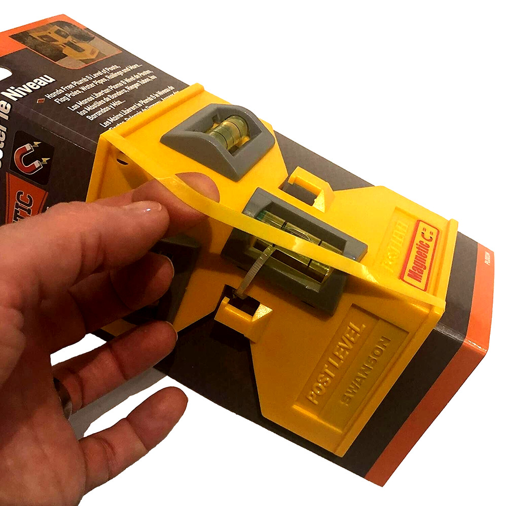 Swanson Tool Co. Folding Magnetic Composite 90° Angle Post Level Hands-Free