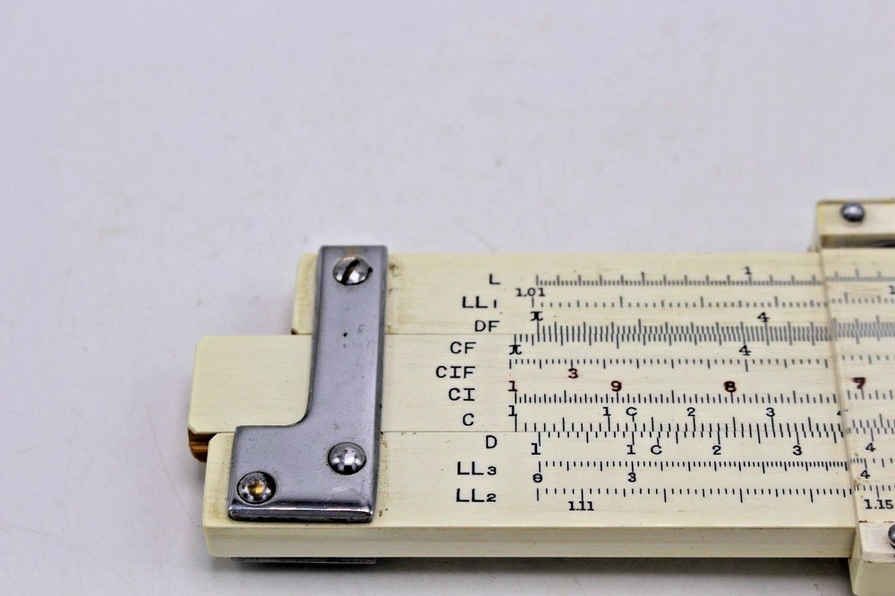 Micronta No. 150 Slide Rule And Leather Case