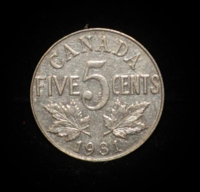 1931 Canada 5C KM 29 #CR10158