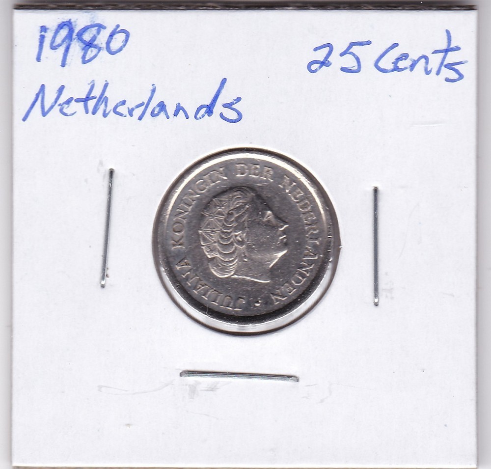 1980 Netherlands 25 Cent
