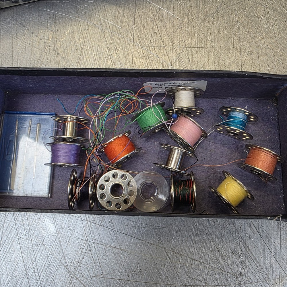 vintage sewing machine bobbins Assorted & Needles