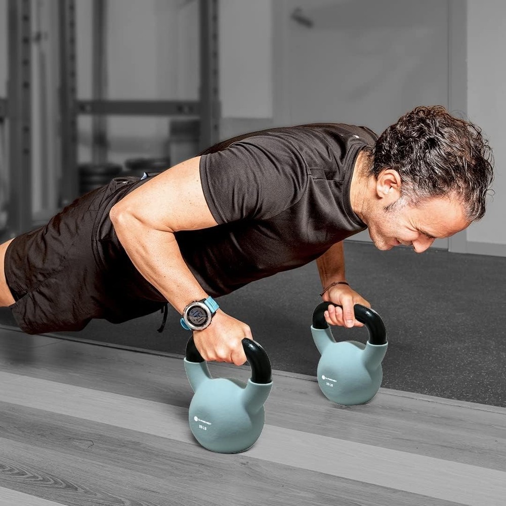 Durable 20-lb Neoprene Kettlebell with Comfortable Grip for Effective Workouts