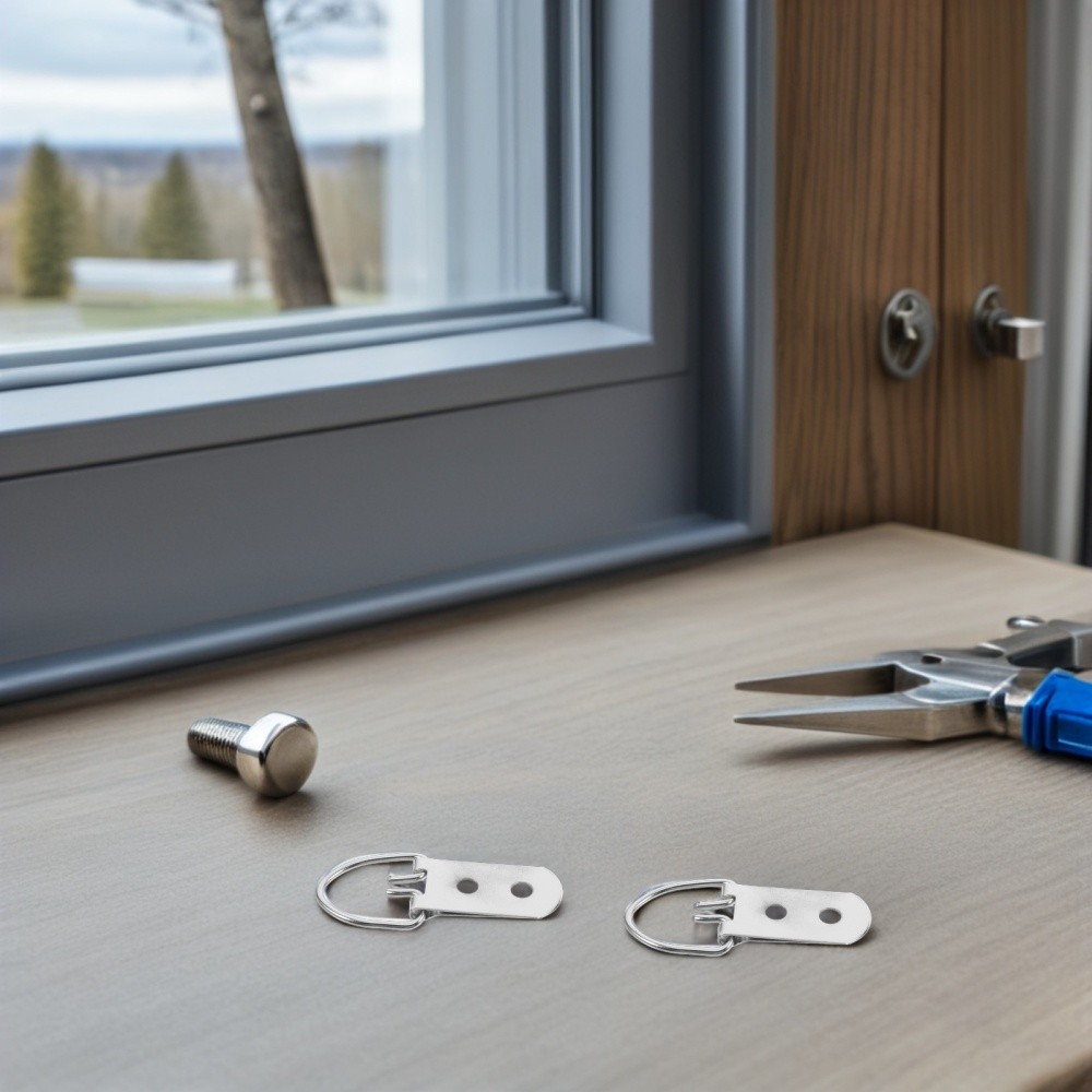 30 Set Double Hole D-Ring Frame Back Hardware Kit Picture Frame Hanging Hooks