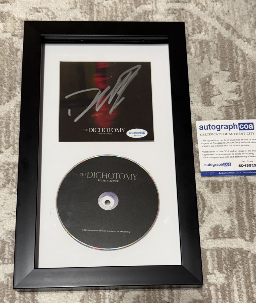 DAVID KUSHNER SIGNED THE DICHOTOMY CD - ACOA COA in FRAME!
