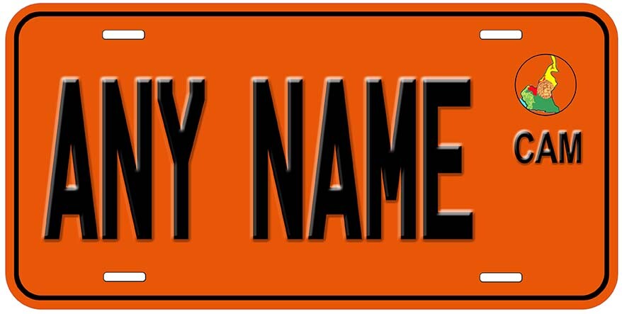 Cameroon Personalized Novelty Car License Plate Any Name