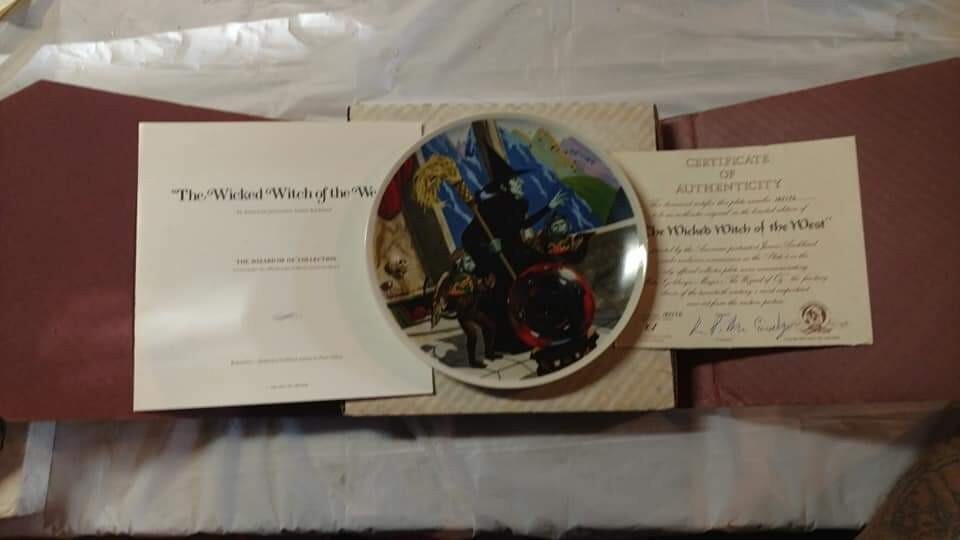 wizard of oz plate set